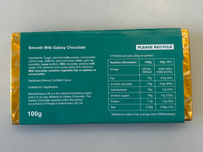 Galaxy Smooth Milk Bar 100g Wrapper